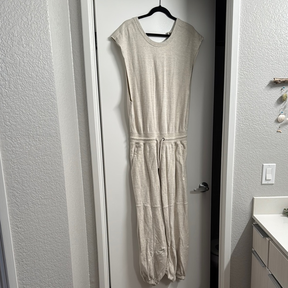 FP Movement Cream Jumpsuit with Self-Tie Waist - Picture 3 of 8